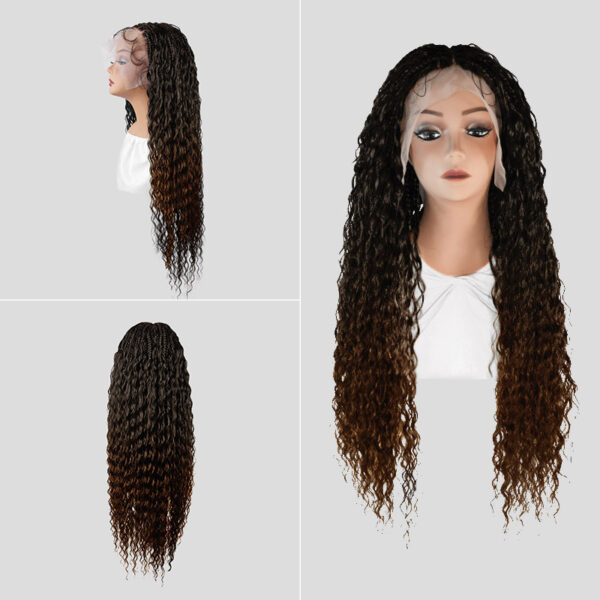 Micro Boho Itallain Deep Wave Box Braided Wig - Image 5