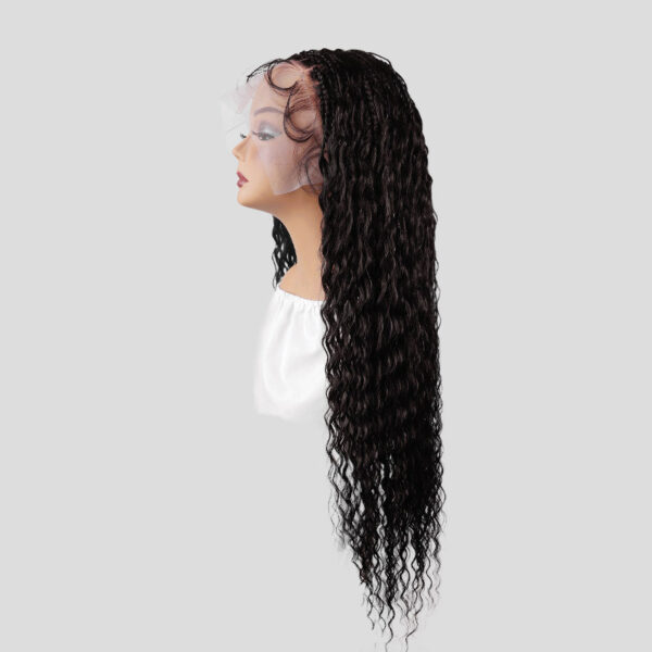 Micro Boho Itallain Deep Wave Box Braided Wig - Image 2